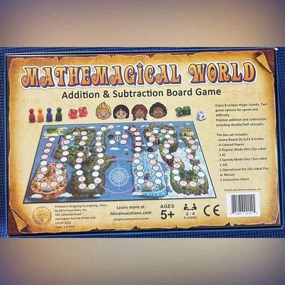 🤩 The Magical World 🤩 Addition & Subtraction Board Game - Picture 2 of 2